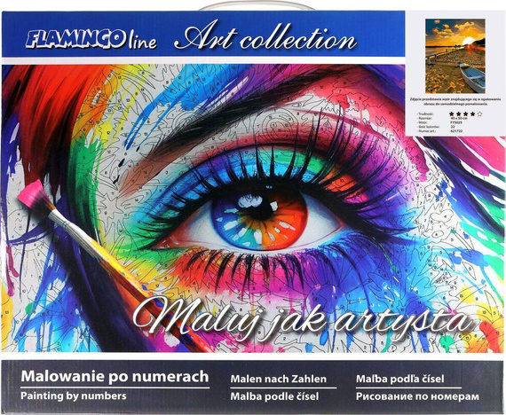 Malowanie po numerach 40x50cm Morze - Zestaw na ramie