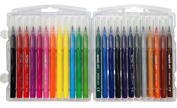 Flamastry pędzelkowe 24 kolory Koh-I-Noor