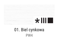 Farba olejna Renesans 60ml Olej For Art - 1 Biel cynkowa