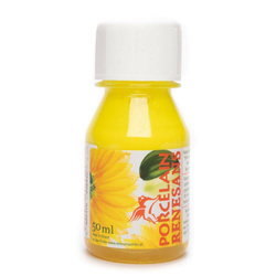 Farba do malowania gliny, ceramiki, porcelany Renesans 50ml żółta jasna