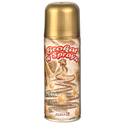 Brokat ozdobny w sprayu 250ml Aliga złoty