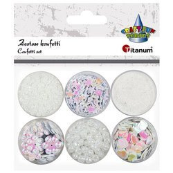 Zestaw dekoracyjny konfetti 6szt.