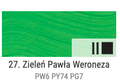 Farba akrylowa Renesans Maxi Acril 60ml - 27 Zieleń P.Veronese
