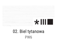 Farba olejna Renesans 60ml Olej For Art - 2 Biel Tytanowa