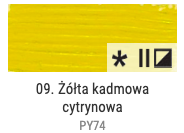 Farba olejna Renesans 60ml Olej For Art - 9 Żółty kadmiowy jasny