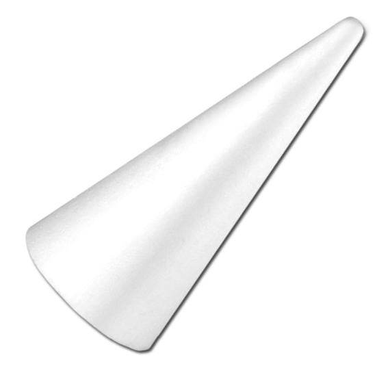Stożek styropianowy 20cm LOVEART Zestaw 10szt