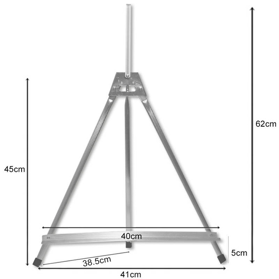 Sztaluga malarska stołowa - 45cm aluminiowa