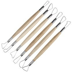 Zestaw dwustronnych szpatułek do modelowania gliny i drewna Phoenix - 6 sztuk