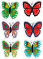 Naklejki samoprzylepne żelowe motyle 6szt
