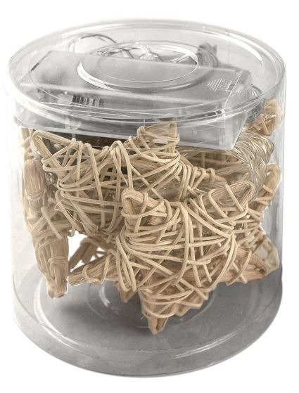 Świecące gwiazdki ratanowe led 7cm