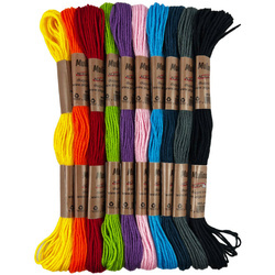 Mulina 8m - mix 10 sztuk kolorów MUL-6640