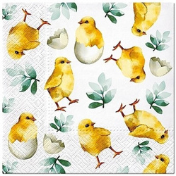 Serwetka do Decoupage 33x33cm - Chicken in Eggs