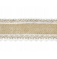 Taśma jutowa z koronką 5cm x 500cm