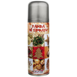 Farba w sprayu Aliga 250ml, srebrna