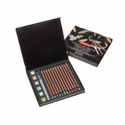 Zestaw artystyczny Derwent Metallic - kredki / farby metaliczne