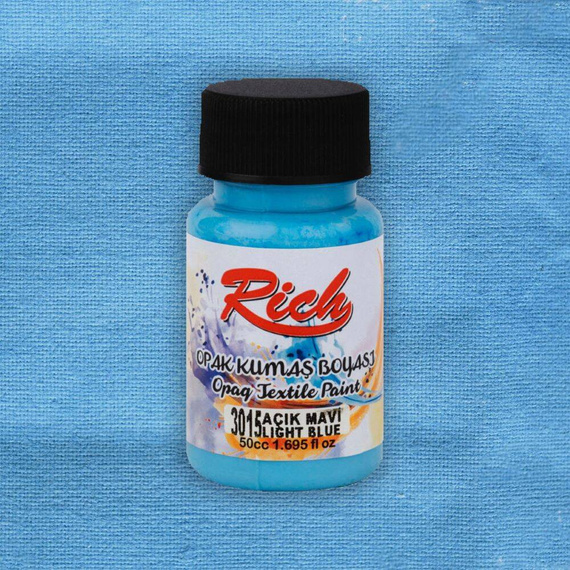 Farba akrylowa do tkanin 50ml jasna niebieska