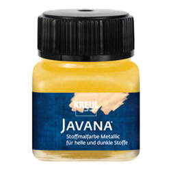 Farba do tkanin jasnych i ciemnych - metaliczna złota 20ml