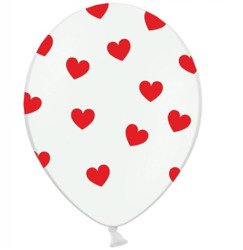 Balony w serca balon serce  30cm 1szt