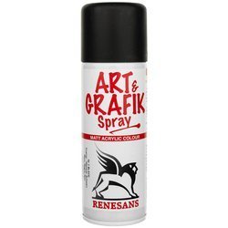 Farba akrylowa spray 200ml Renesans Matt Art&Grafik, czarna