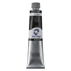 Farba olejna Talens Van Gogh 200 ml - 702 Lamp black - czarna