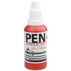 Tusz akrylowy PEN do aerografu 35 ml 05 - Vermilion