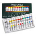 Farby gwasze LOVEART Gouache 12x12ml